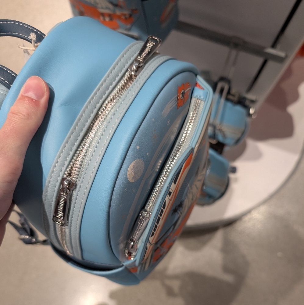 NWT 🌟 Magic Kingdom Loungefly Disney Parks Mini Backpack Tomorrowland - Picture 5 of 5